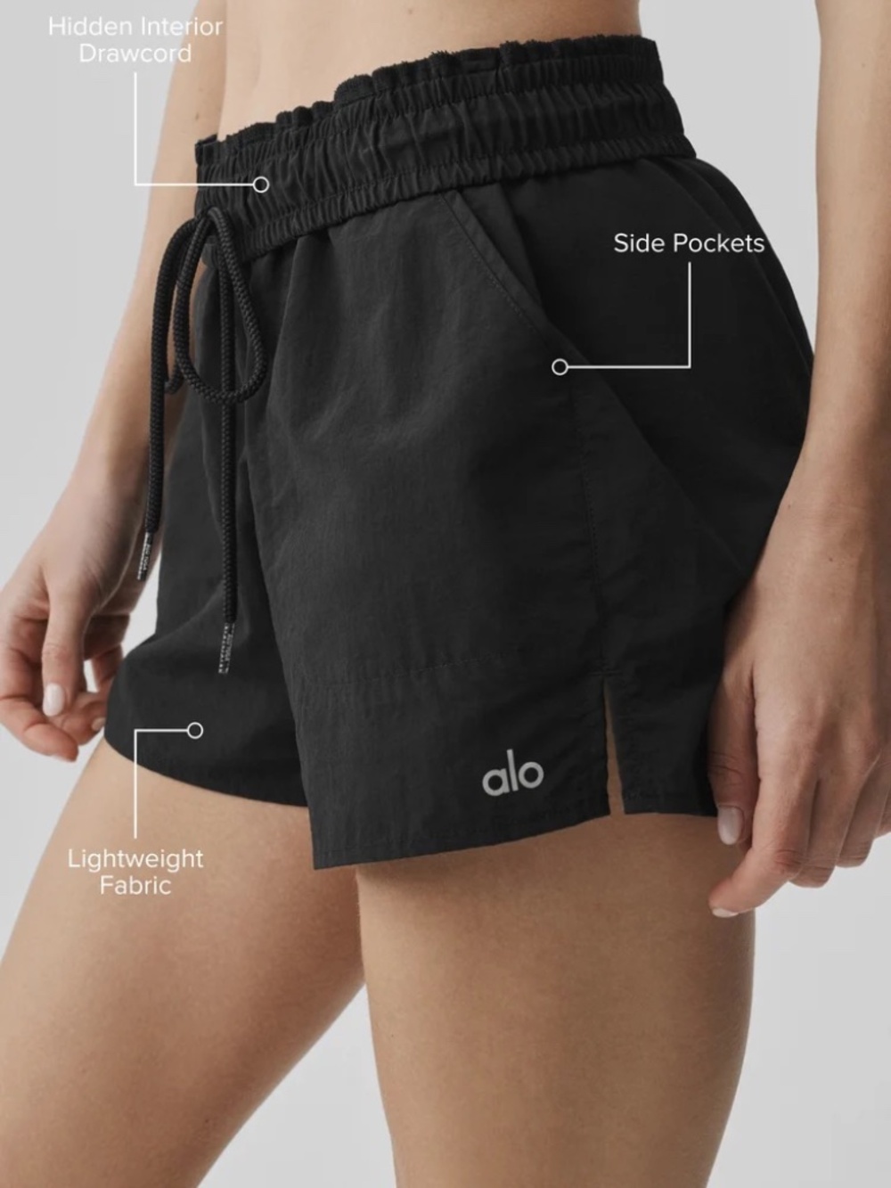 Alo Yoga Alumni Short - Black